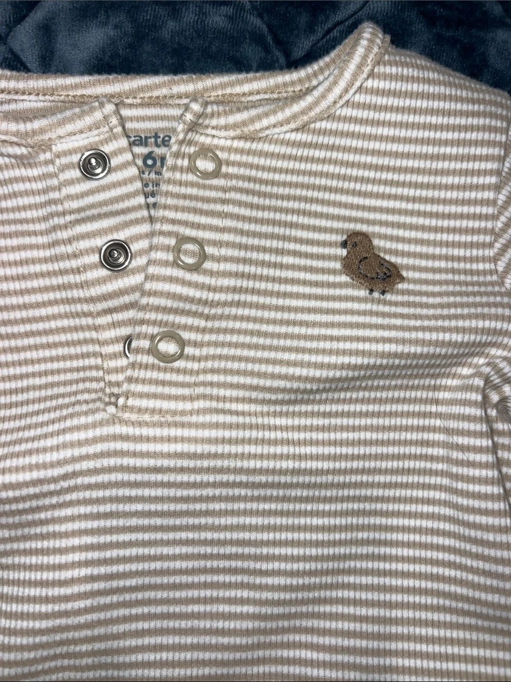 Carter's Cream and White Striped Set